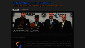 What Championshipscoring.com website looked like in 2020 (4 years ago)