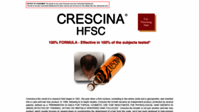 What Crescina.com website looked like in 2020 (4 years ago)
