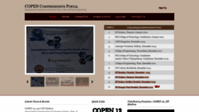 What Copen.ac.in website looked like in 2020 (4 years ago)