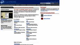 What Compadre.org website looked like in 2020 (4 years ago)