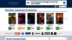 What Comicbookroundup.com website looked like in 2020 (4 years ago)