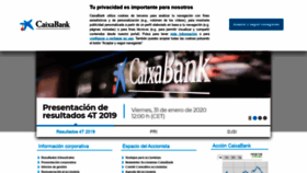 What Caixabank.com website looked like in 2020 (5 years ago)