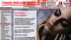 What Cosmeticindex.com website looked like in 2020 (4 years ago)