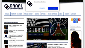 What Canal-supporters.com website looked like in 2020 (4 years ago)