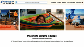 What Camping-in-europa.nl website looked like in 2020 (4 years ago)