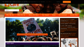 What Care-international.org website looked like in 2020 (4 years ago)