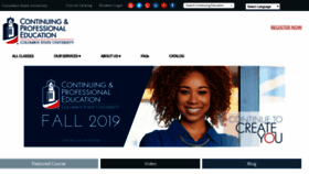 What Continuinged.columbusstate.edu website looked like in 2020 (4 years ago)