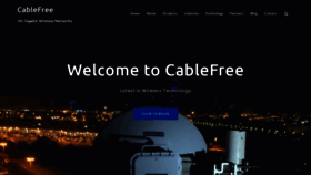 What Cablefree.net website looked like in 2020 (4 years ago)
