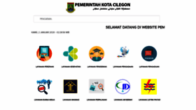 What Cilegon.go.id website looked like in 2020 (4 years ago)