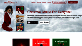 What Christmasmusic.com website looked like in 2020 (4 years ago)