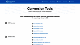 What Conversiontools.io website looked like in 2020 (4 years ago)