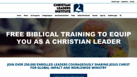 What Christianleadersinstitute.org website looked like in 2020 (4 years ago)