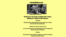 What Colonialbaker.net website looked like in 2020 (4 years ago)