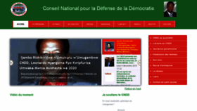 What Cndd-burundi.com website looked like in 2020 (4 years ago)