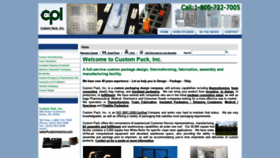 What Custompackinc.com website looked like in 2020 (4 years ago)