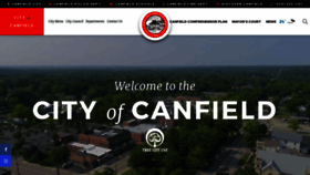 What Canfield.gov website looked like in 2020 (4 years ago)