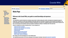 What Coastalwiki.org website looked like in 2020 (4 years ago)