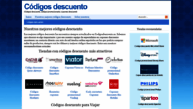 What Codigosdescuento.es website looked like in 2020 (4 years ago)