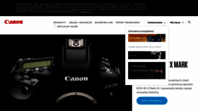 What Canon.pl website looked like in 2020 (4 years ago)