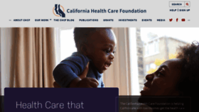 What Chcf.org website looked like in 2020 (4 years ago)