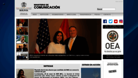 What Comunicacion.gob.bo website looked like in 2020 (4 years ago)