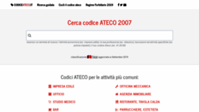 What Codiceateco.it website looked like in 2020 (4 years ago)