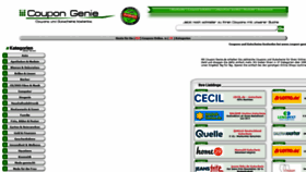 What Coupon-genie.de website looked like in 2020 (4 years ago)