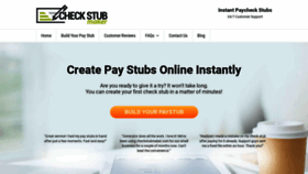 What Checkstubmaker.com website looked like in 2020 (5 years ago)