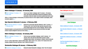 What Catalogueza.com website looked like in 2020 (4 years ago)