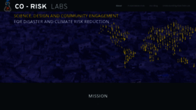 What Co-risk.org website looked like in 2020 (4 years ago)