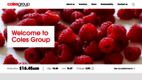What Colesgroup.com.au website looked like in 2020 (4 years ago)