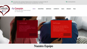 What Clinica-corazon.com website looked like in 2020 (4 years ago)