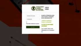 What Campusdocencia.ucv.es website looked like in 2020 (4 years ago)