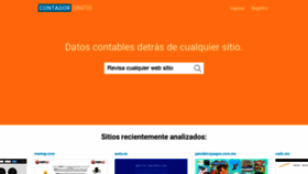 What Contadorgratis.es website looked like in 2020 (4 years ago)