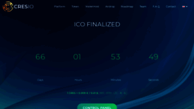 What Cresio.io website looked like in 2020 (5 years ago)