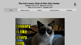 What Catloversclub.org website looked like in 2020 (4 years ago)