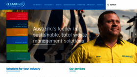 What Cleanaway.com.au website looked like in 2020 (4 years ago)