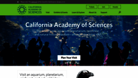 What Calacademy.org website looked like in 2020 (4 years ago)