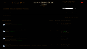 What Community.summer-breeze.de website looked like in 2020 (4 years ago)