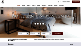 What Cantera-hotel.de website looked like in 2020 (4 years ago)