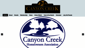 What Canyoncreekhomeowners.com website looked like in 2020 (4 years ago)