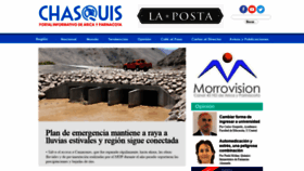 What Chasquis.cl website looked like in 2020 (4 years ago)