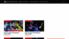What Crickethighlightshd.com website looked like in 2020 (4 years ago)