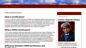 What Cmmi-certification.com website looked like in 2020 (4 years ago)