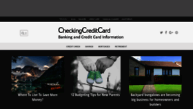 What Checkingcreditcard.com website looked like in 2020 (4 years ago)