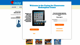 What Caringforclassrooms.org website looked like in 2020 (4 years ago)