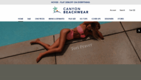What Canyonbeachwear.com website looked like in 2020 (4 years ago)