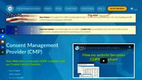 What Consentmanager.net website looked like in 2020 (4 years ago)