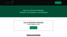 What Christianintellectual.com website looked like in 2020 (4 years ago)