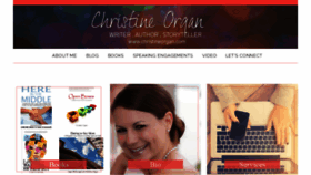 What Christineorgan.com website looked like in 2020 (4 years ago)